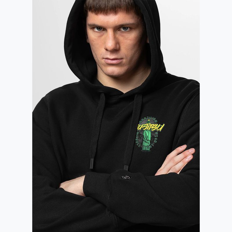 Felpa uomo Pitbull Bjj Fight Dvsn Hooded black 4