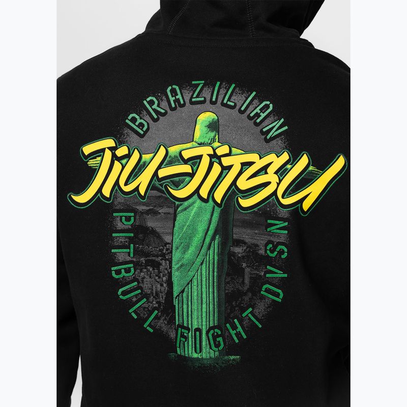 Felpa uomo Pitbull Bjj Fight Dvsn Hooded black 5