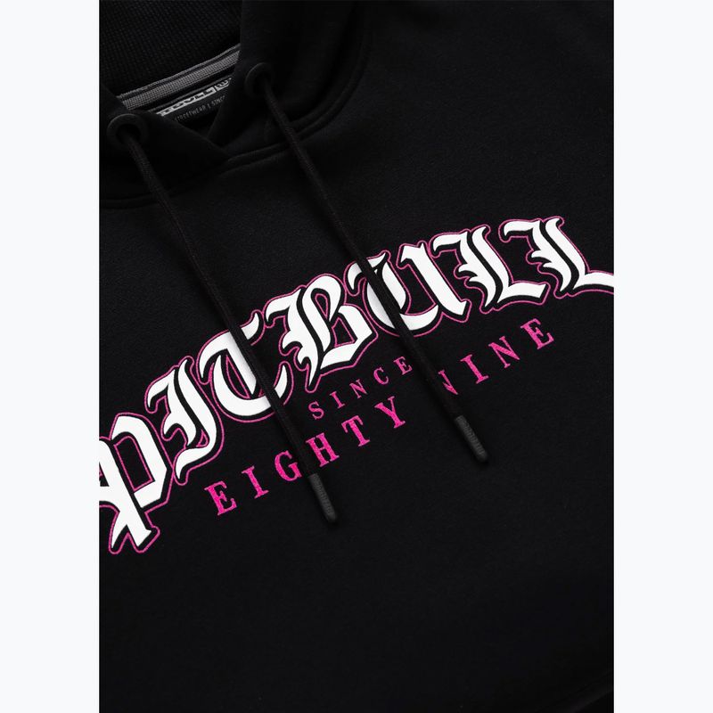 Felpa donna Pitbull Tattoo Hooded black 7