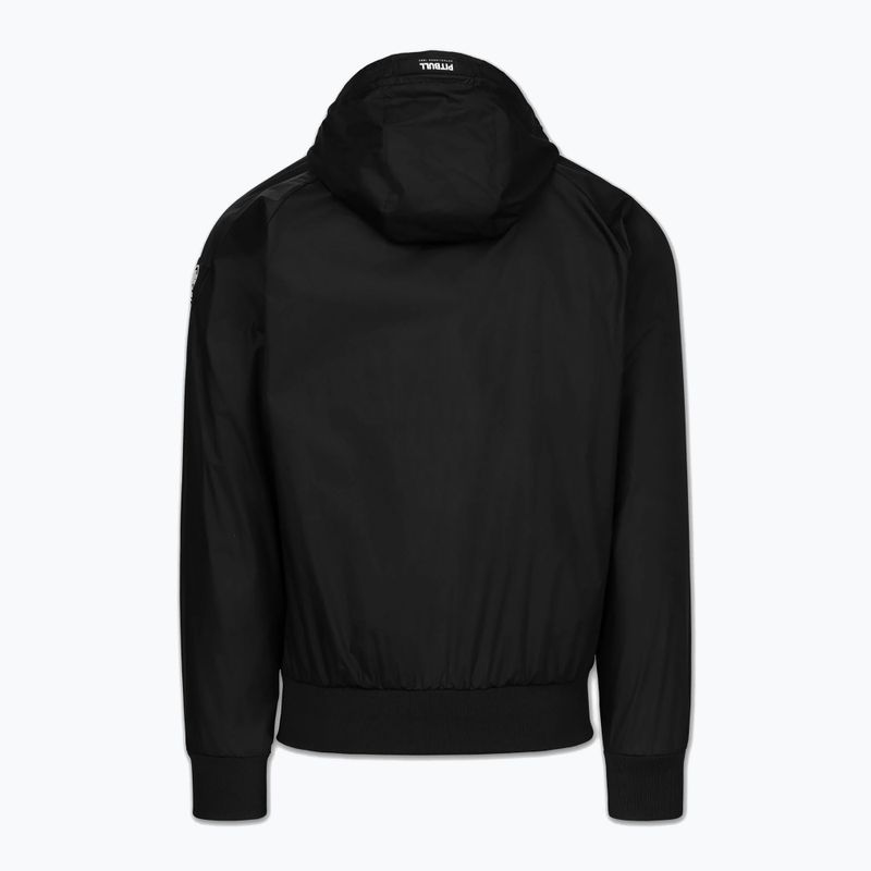 Giacca uomo Pitbull Athletic Logo Nylon Hooded black 6