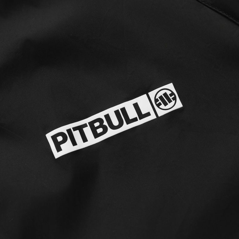 Giacca uomo Pitbull Athletic Logo Nylon Hooded black 8