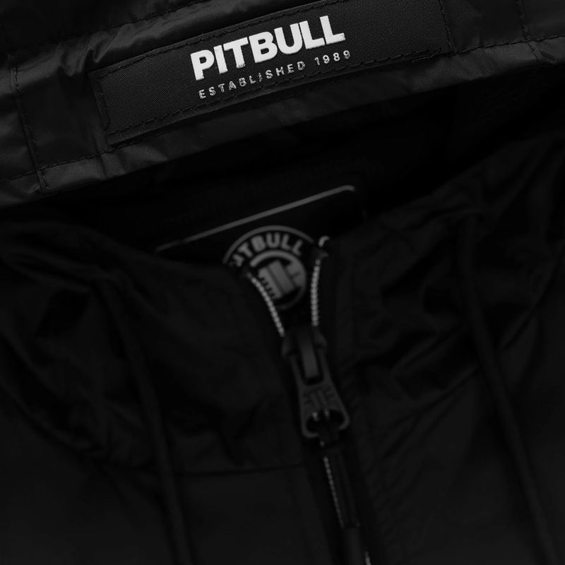 Giacca uomo Pitbull Athletic Logo Nylon Hooded black 9