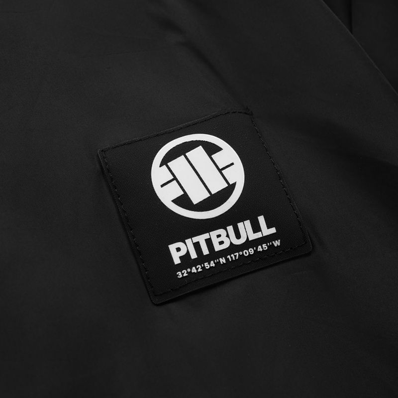 Giacca uomo Pitbull Athletic Logo Nylon Hooded black 10