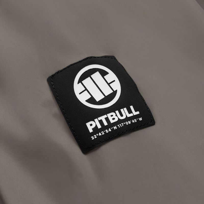 Giacca uomo Pitbull Athletic Logo Nylon Hooded taupe 10