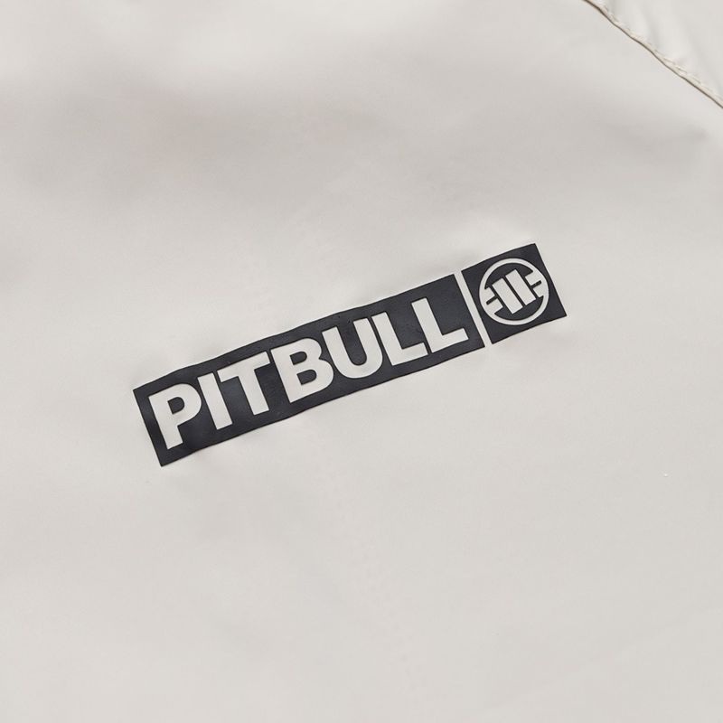 Giacca uomo Pitbull Athletic Logo Nylon Hooded light sand 9