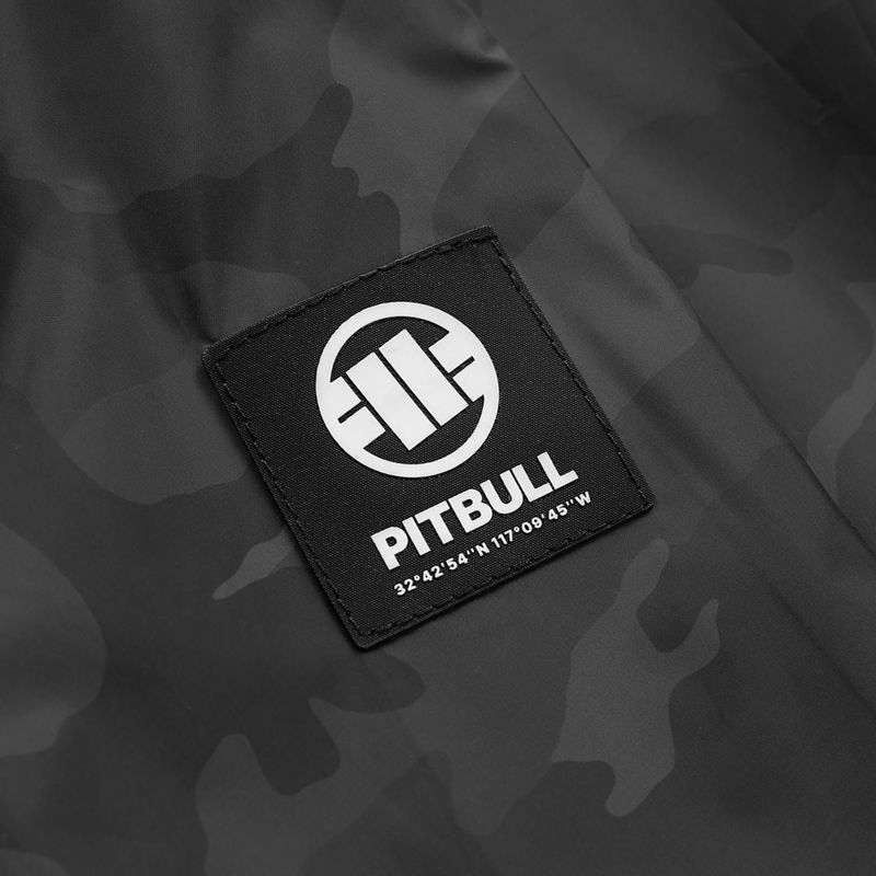 Giacca uomo Pitbull Athletic Logo Nylon Hooded black 11