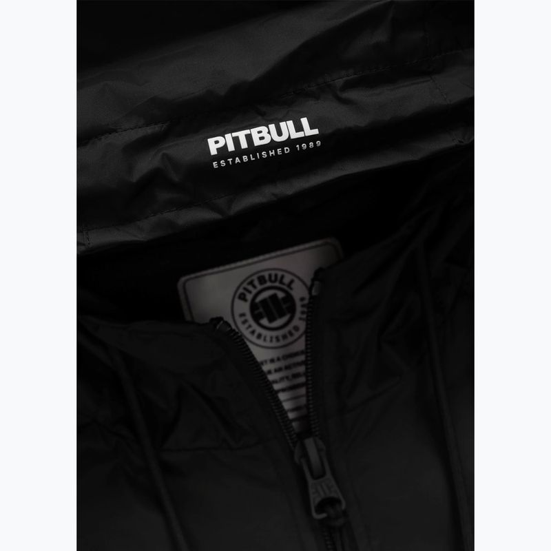 Giacca uomo Pitbull Athletic Tape Nylon Hooded black 6