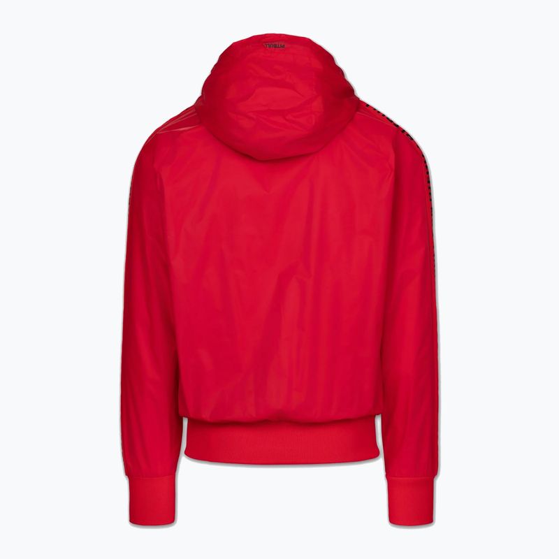 Giacca uomo Pitbull Athletic Tape Nylon Hooded red 7