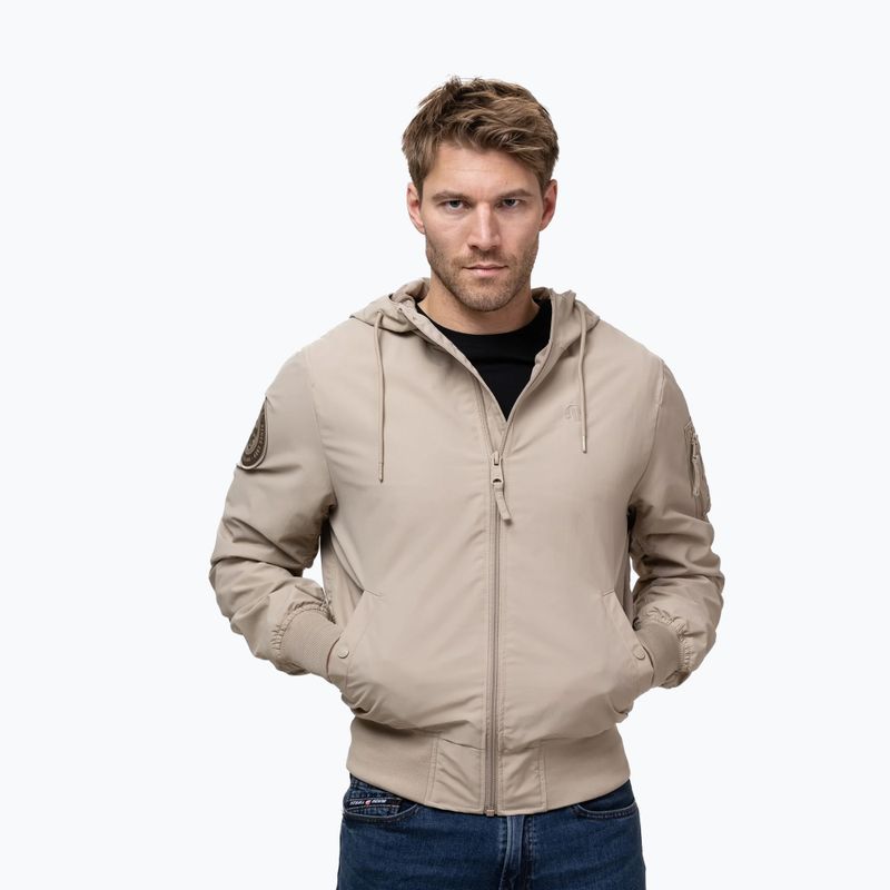Giacca uomo Pitbull Hooper Hooded sand 4
