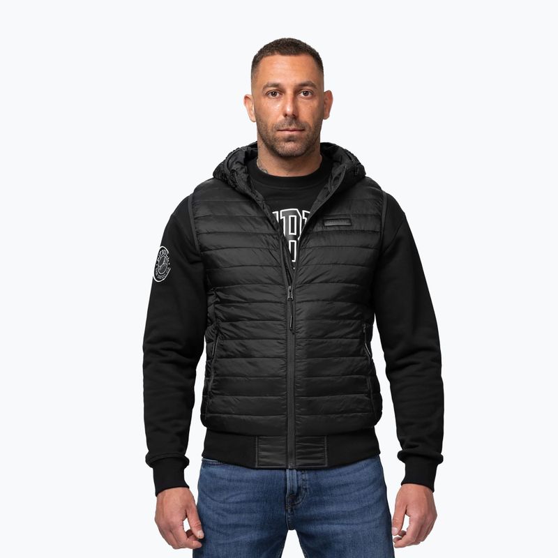 Gilet uomo Pitbull Hofer Hybrid Padded Hooded black 4