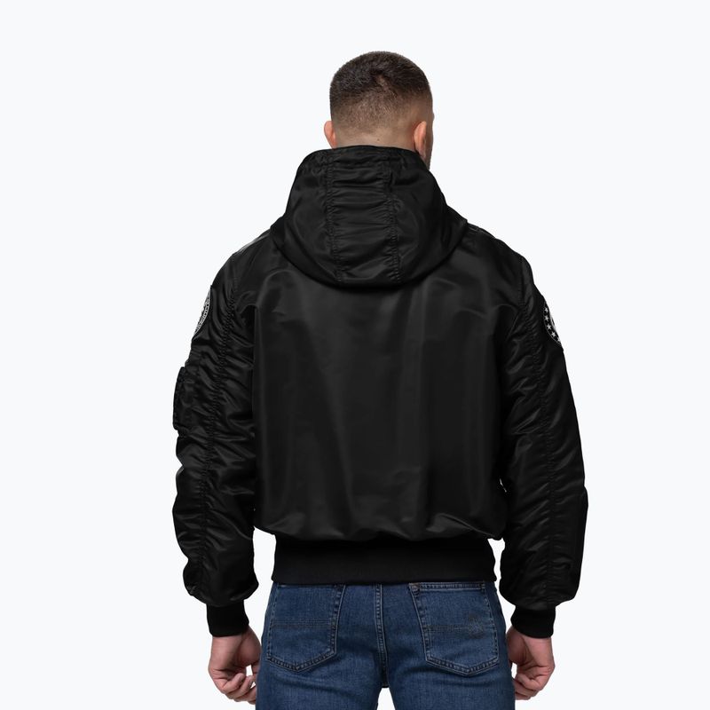 Giacca uomo Pitbull Aero Flight Hooded black 3