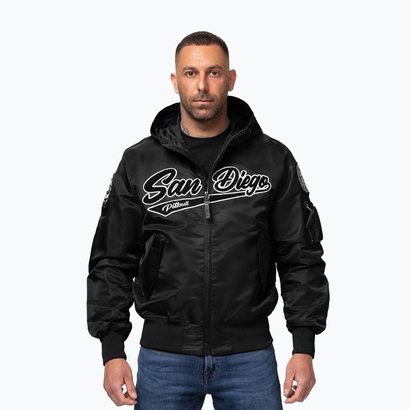 Giacca uomo Pitbull Aero Flight Hooded black 5