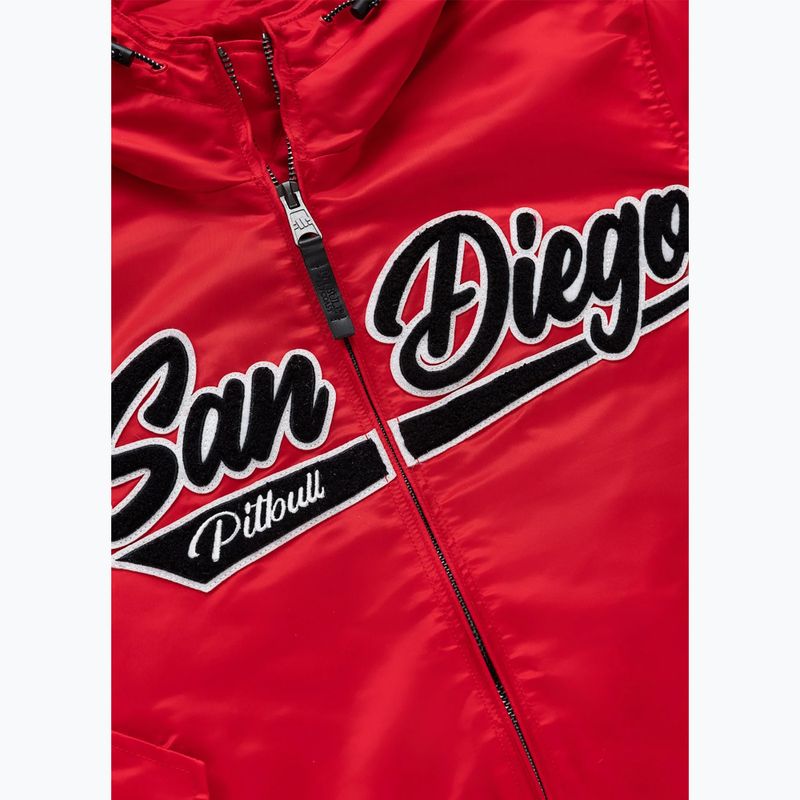 Giacca uomo Pitbull Aero Flight Hooded fluo/red 7