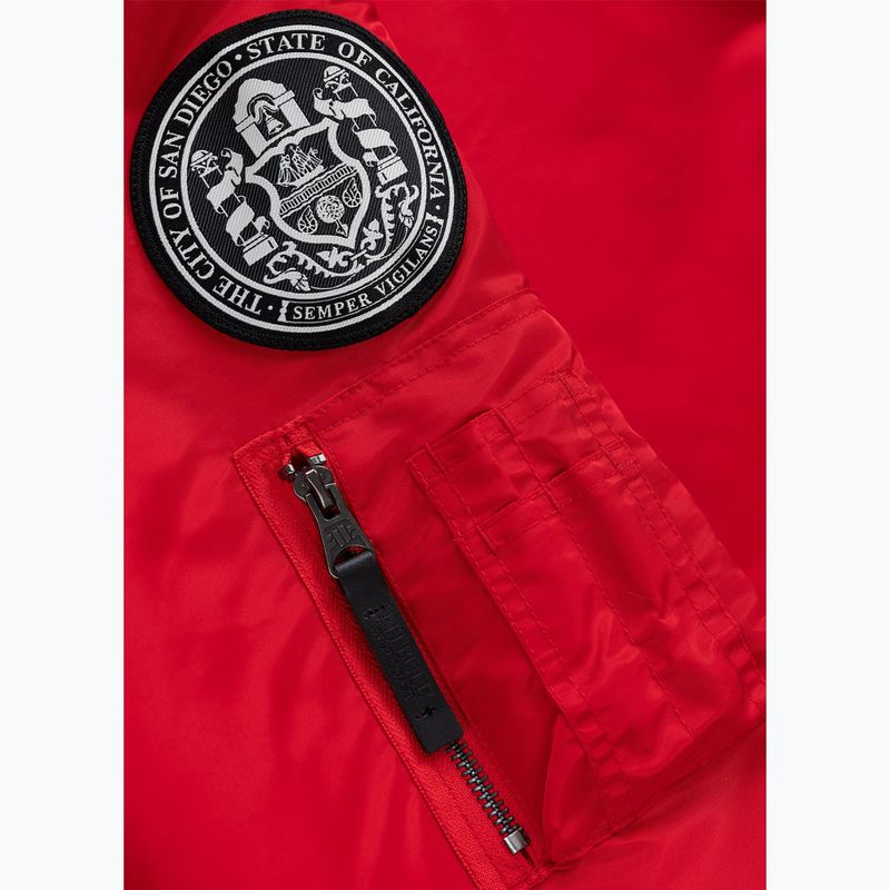 Giacca uomo Pitbull Aero Flight Hooded fluo/red 11