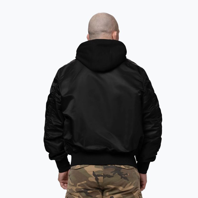 Giacca uomo Pitbull Mason San Diego Baseball Hooded black 3