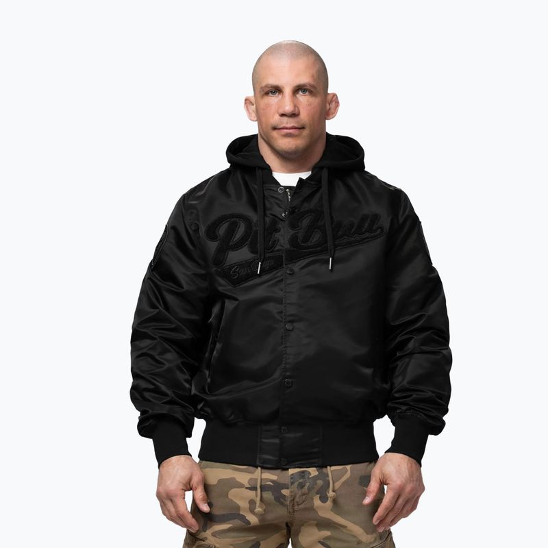 Giacca uomo Pitbull Mason San Diego Baseball Hooded black 4