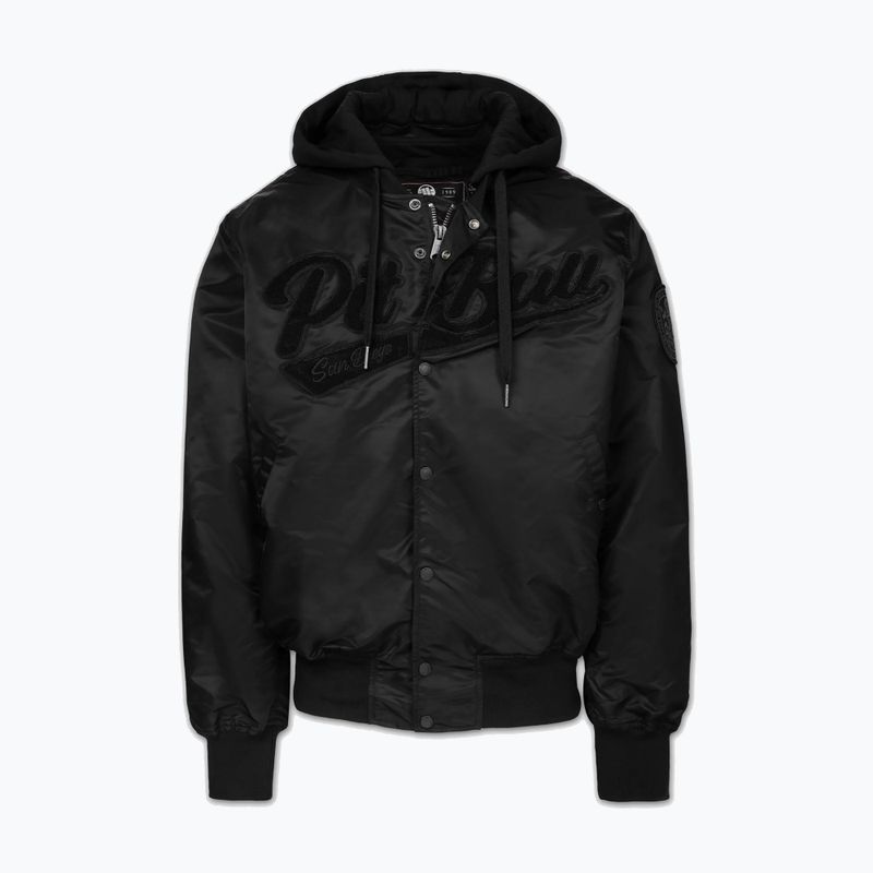 Giacca uomo Pitbull Mason San Diego Baseball Hooded black 5