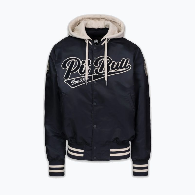Giacca uomo Pitbull Mason San Diego Baseball Hooded dark navy/beige 4