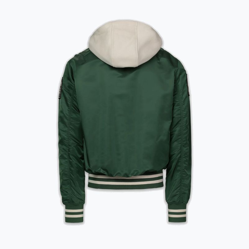 Giacca uomo Pitbull Mason San Diego Baseball Hooded bottle green/beige 5