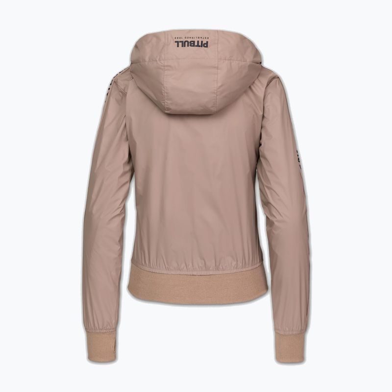 Giacca da donna Pitbull Aaricia Stripes Nylon Hooded dark sand 4