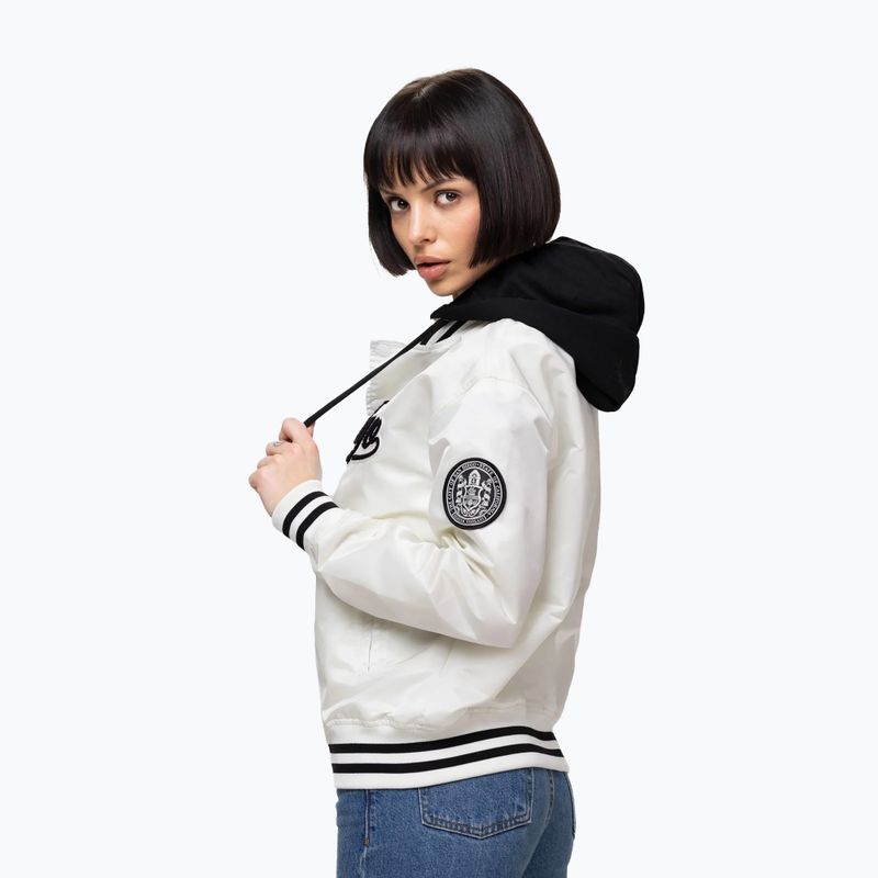 Giacca da donna Pitbull Angela San Diego Hooded Varsity off white 4
