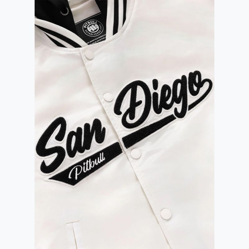 Giacca da donna Pitbull Angela San Diego Hooded Varsity off white 11