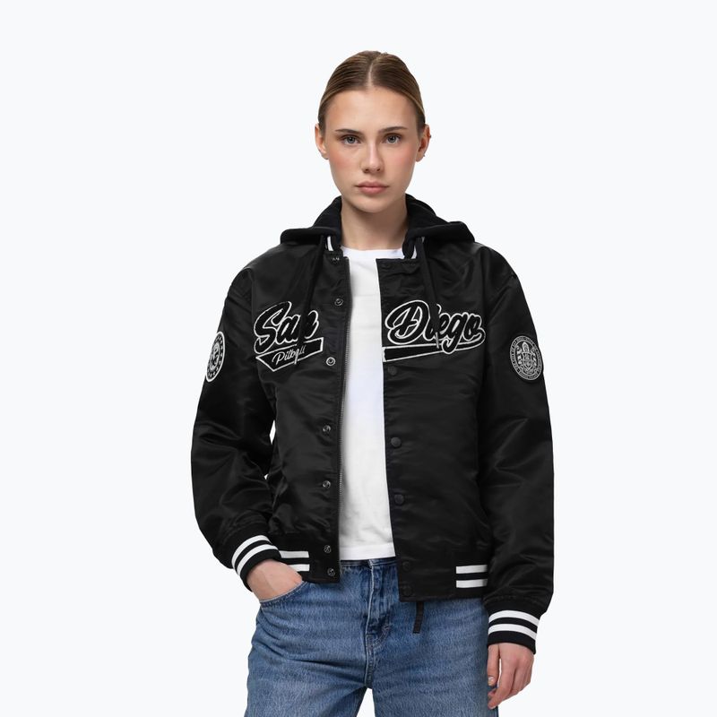 Giacca da donna Pitbull Angela San Diego Hooded Varsity black 4