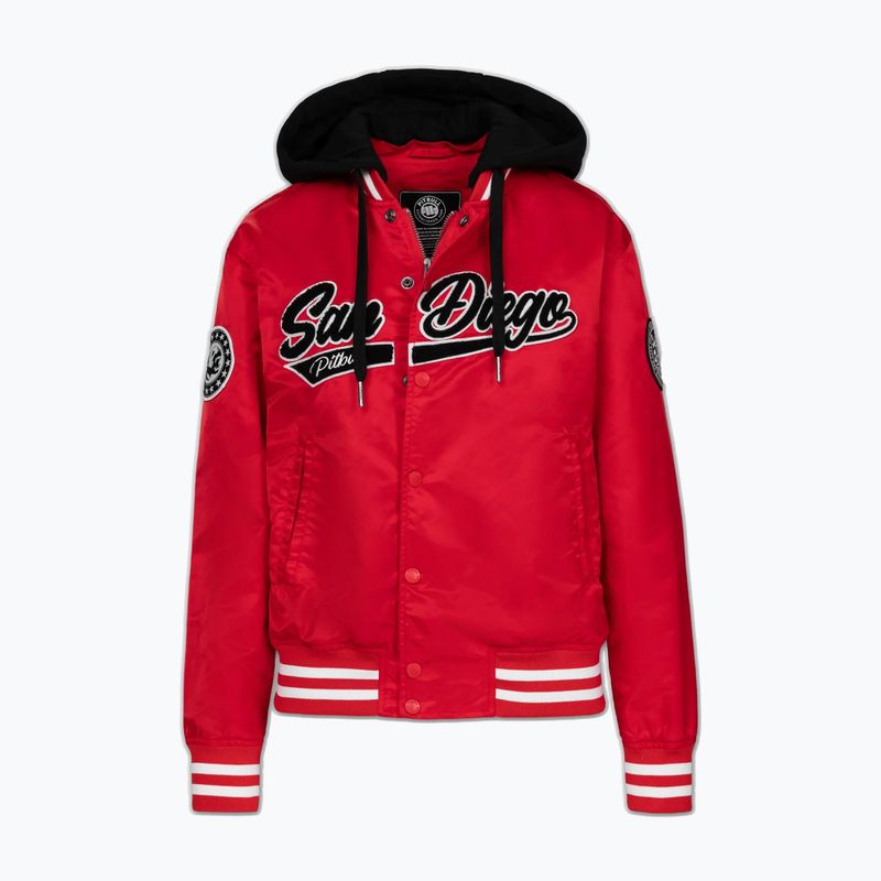 Giacca da donna Pitbull Angela San Diego Hooded Varsity fluo/red 6
