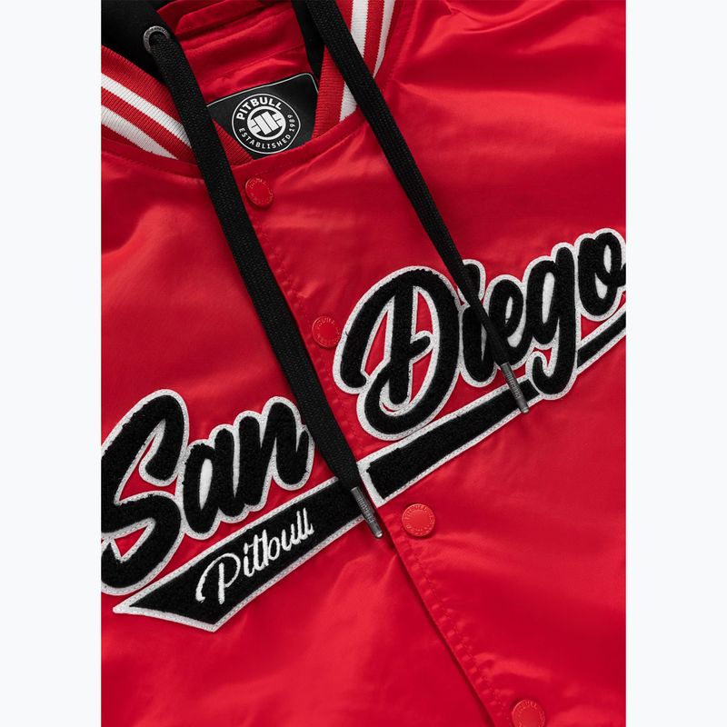 Giacca da donna Pitbull Angela San Diego Hooded Varsity fluo/red 10