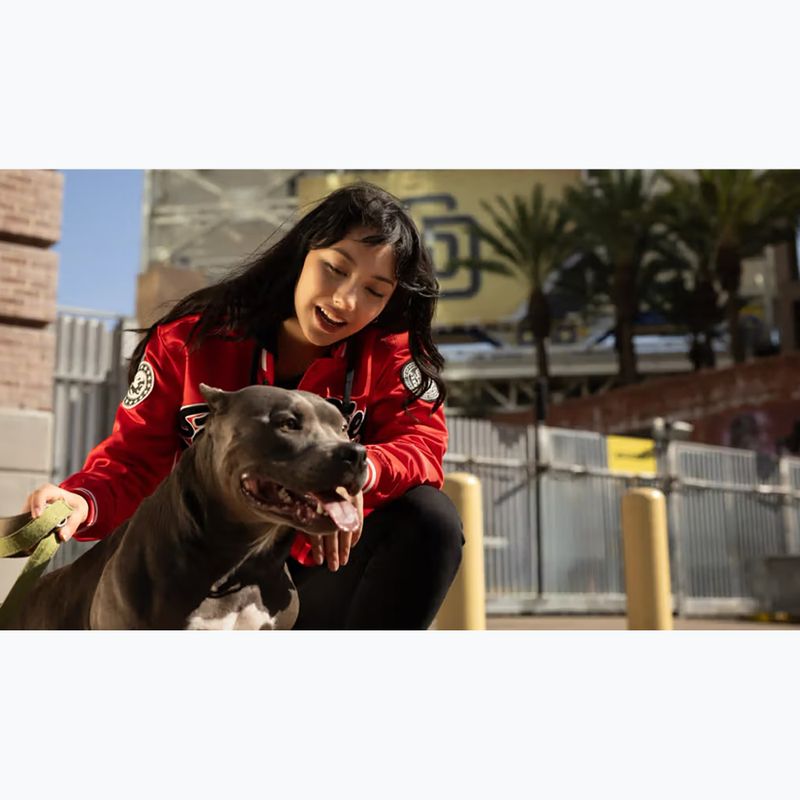 Giacca da donna Pitbull Angela San Diego Hooded Varsity fluo/red 18