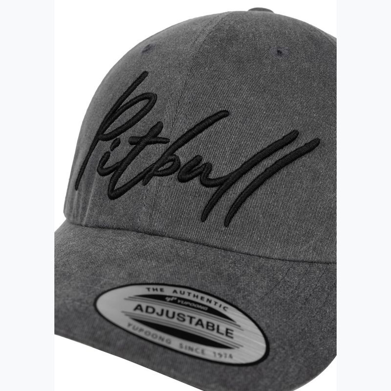 Cappellino con visiera da uomo Pitbull Classic "Pitbull San Diego" Low Profile grey 3