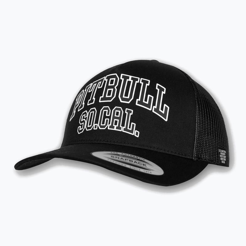 Cappellino da uomo Pitbull "SO.CAL." Retro Trucker nero/nero/bianco