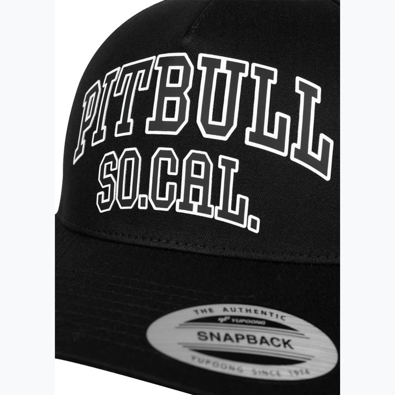 Cappellino da uomo Pitbull "SO.CAL." Retro Trucker nero/nero/bianco 3
