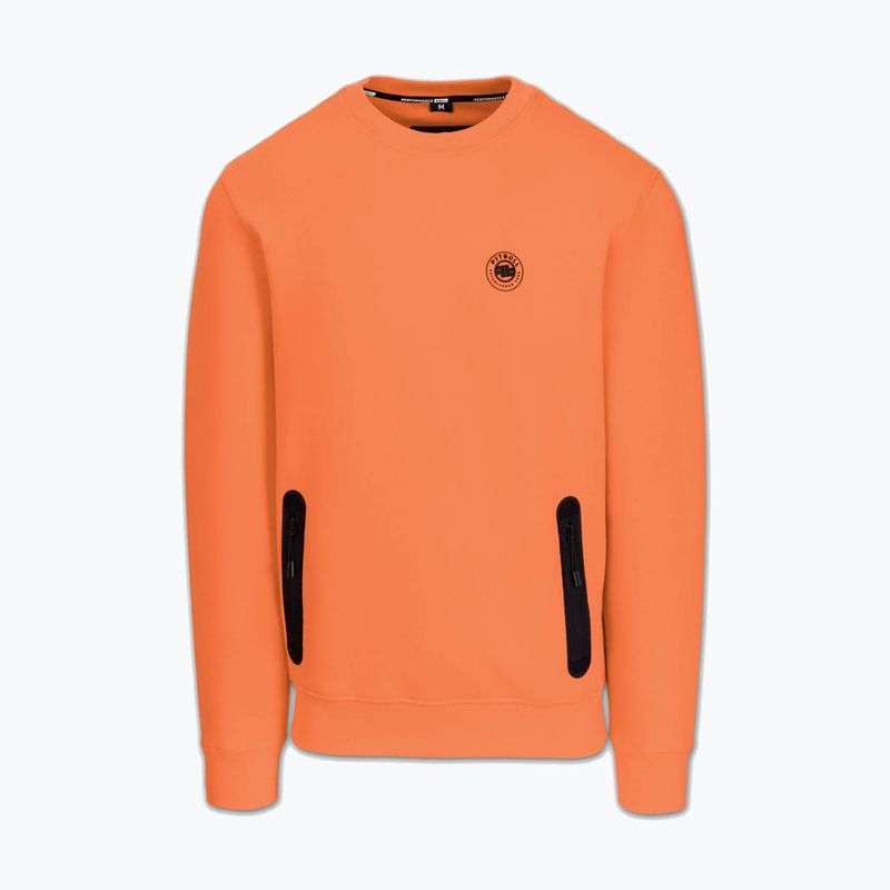 Felpa da uomo Pitbull Dogwood Crewneck Sweatshirt fluo orange 4
