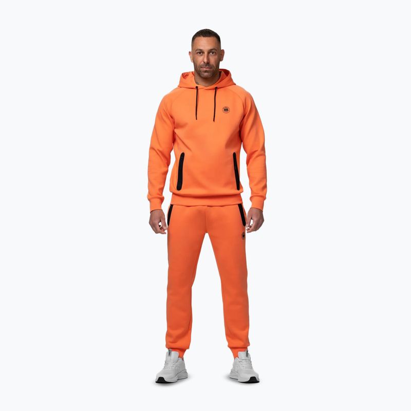 Felpa da uomo Pitbull Dogwood Hooded Sweatshirt fluo orange 2