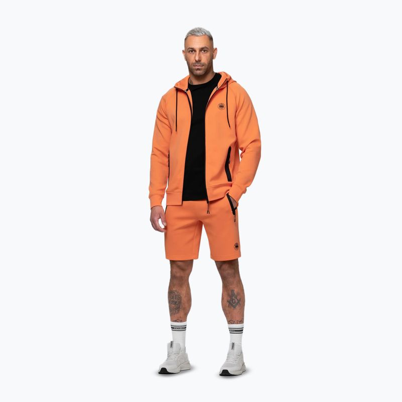 Felpa da uomo Pitbull Dogwood Hooded Zip Sweatshirt fluo orange 2