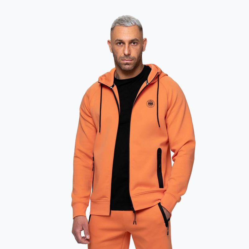 Felpa da uomo Pitbull Dogwood Hooded Zip Sweatshirt fluo orange 4