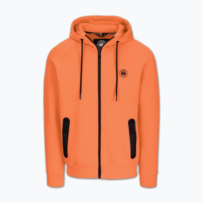 Felpa da uomo Pitbull Dogwood Hooded Zip Sweatshirt fluo orange 5