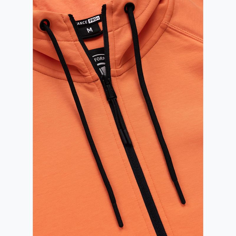 Felpa da uomo Pitbull Dogwood Hooded Zip Sweatshirt fluo orange 7