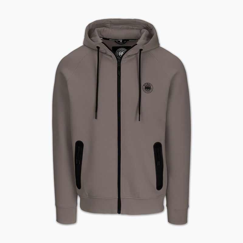 Felpa da uomo Pitbull Dogwood Hooded Zip Sweatshirt taupe 5