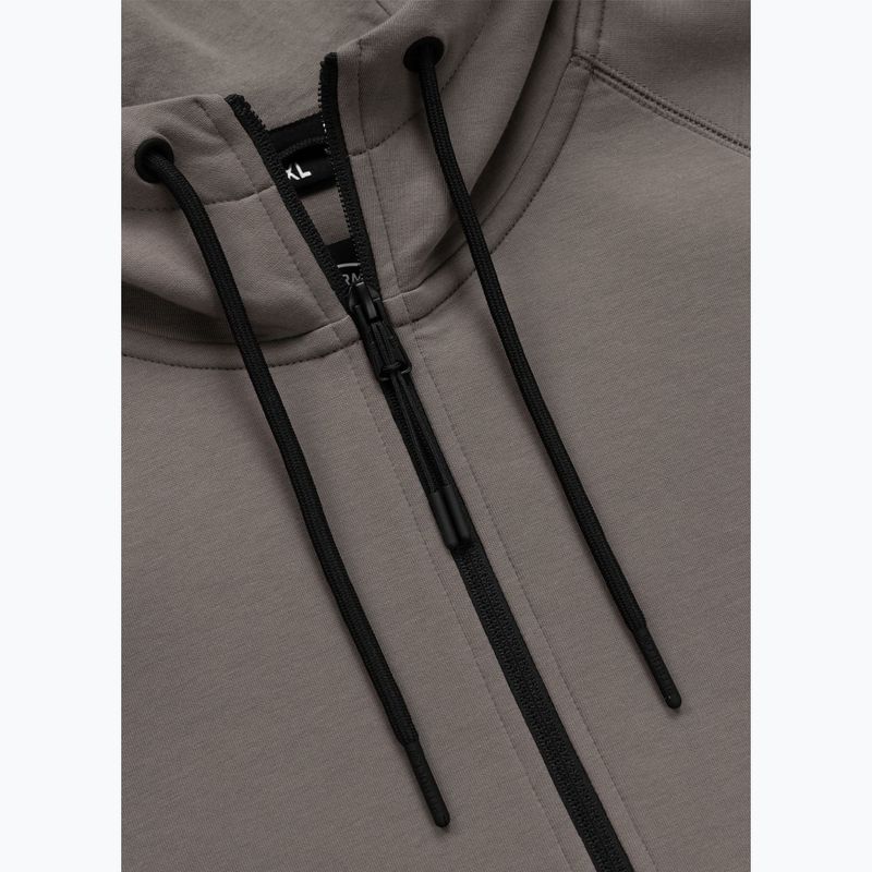 Felpa da uomo Pitbull Dogwood Hooded Zip Sweatshirt taupe 7