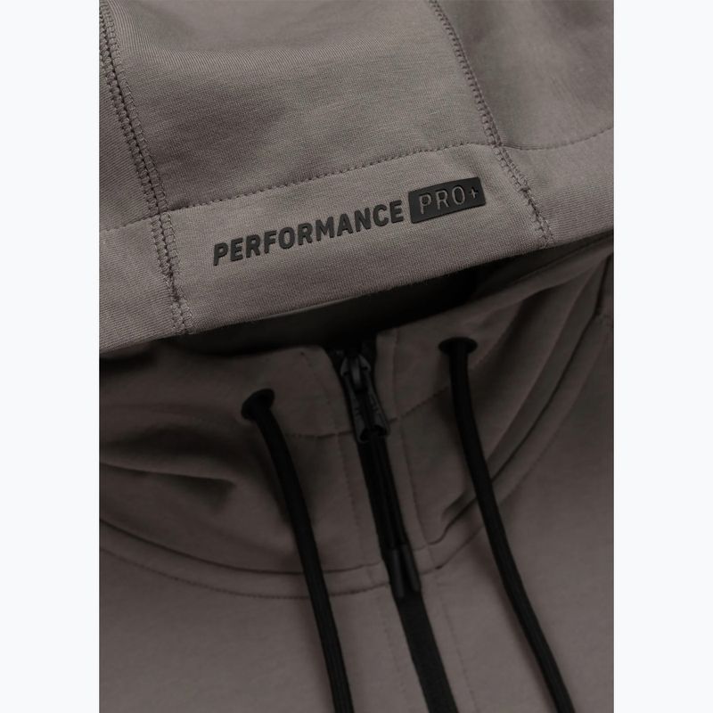 Felpa da uomo Pitbull Dogwood Hooded Zip Sweatshirt taupe 10