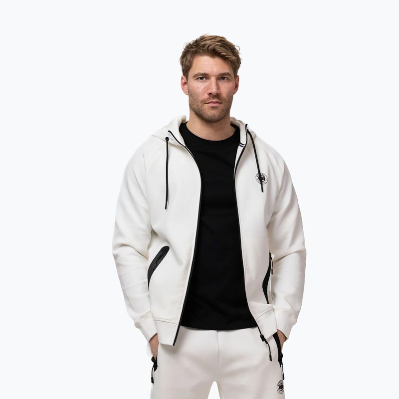 Felpa da uomo Pitbull Dogwood Hooded Zip Sweatshirt off white 4
