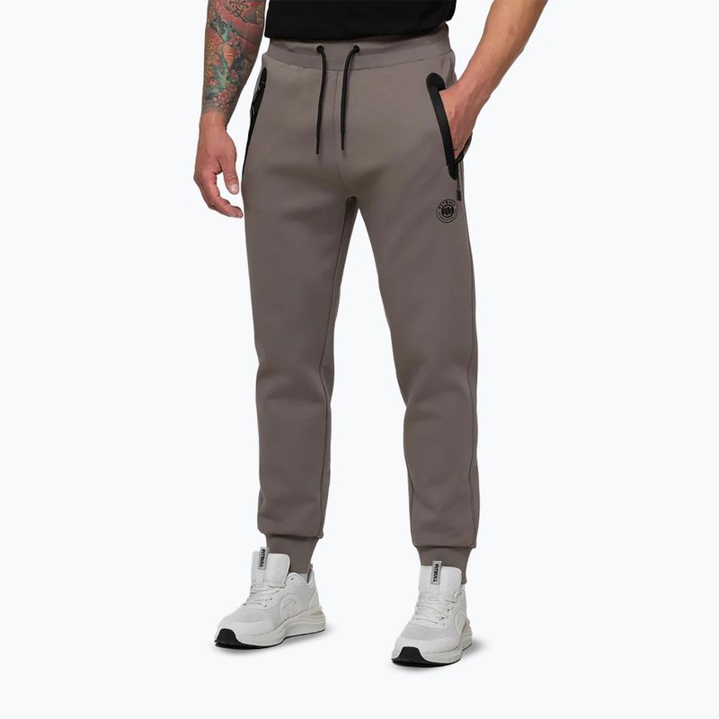 Pantaloni da uomo Pitbull Dogwood Track taupe 4