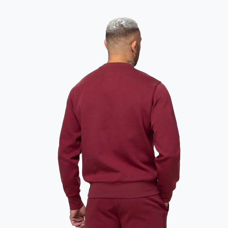 Felpa da uomo Pitbull Sampson Crewneck Sweatshirt burgundy 3