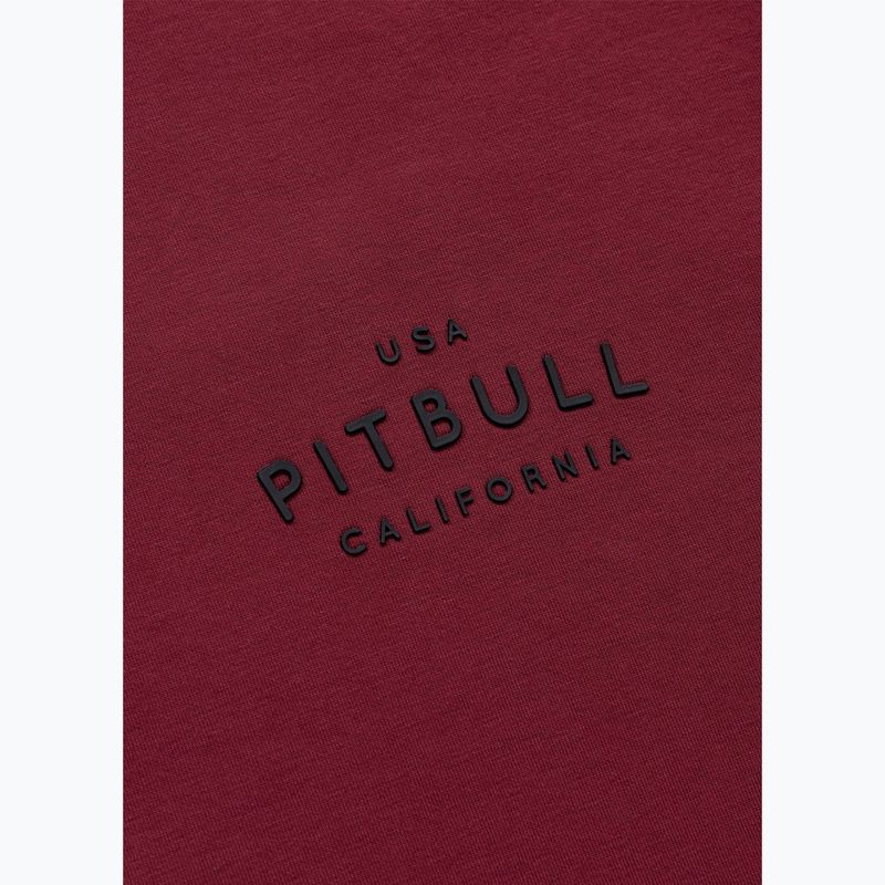 Felpa da uomo Pitbull Sampson Crewneck Sweatshirt burgundy 9
