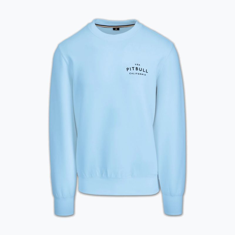 Felpa da uomo Pitbull Sampson Crewneck Sweatshirt sky blue 4
