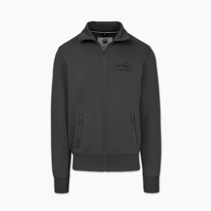 Felpa da uomo Pitbull Sampson Zip grey/green 5