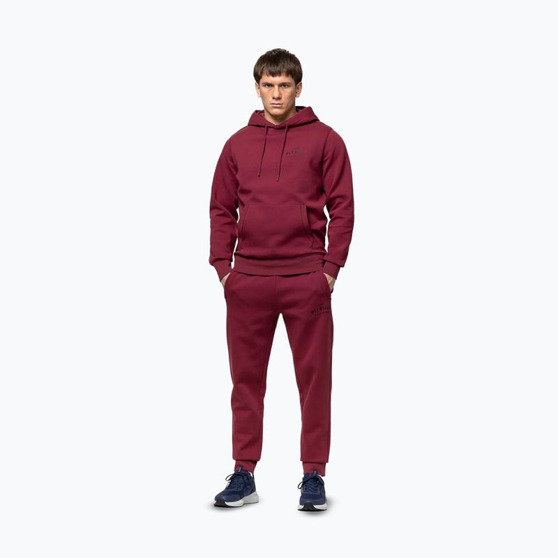 Felpa da uomo Pitbull Sampson Hooded Sweatshirt burgundy 2