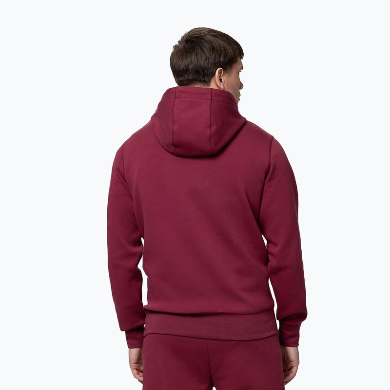 Felpa da uomo Pitbull Sampson Hooded Sweatshirt burgundy 3